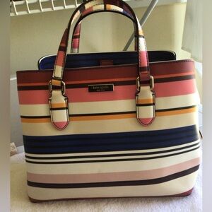 Kate Spade striped Satchel